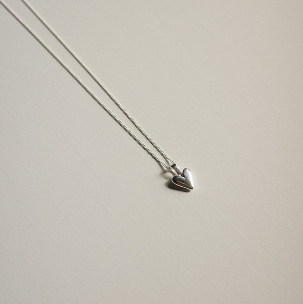 Baby Heart Necklace - Silver