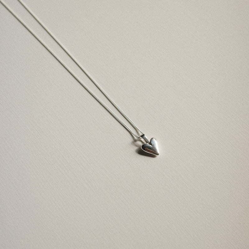 Baby Heart Necklace - Silver
