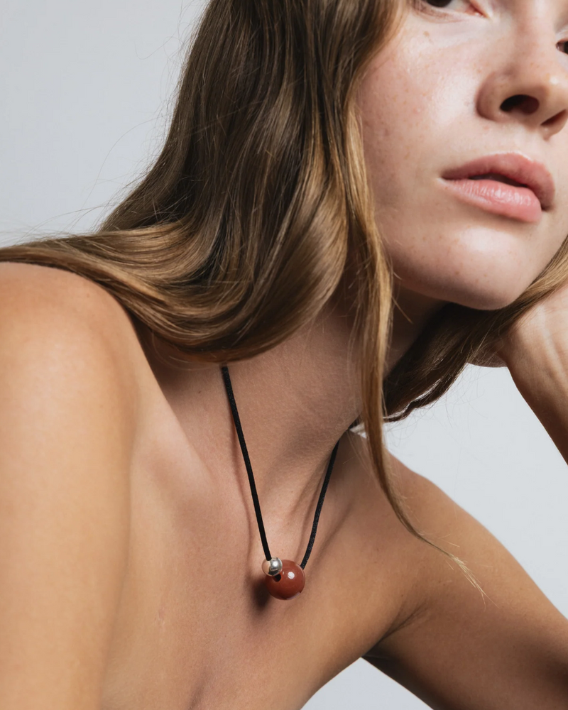 Leigh Necklace - Led Agate