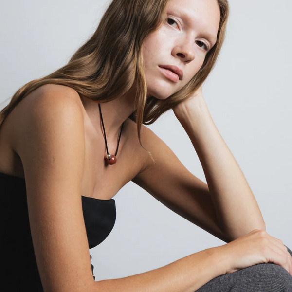 Leigh Necklace - Led Agate