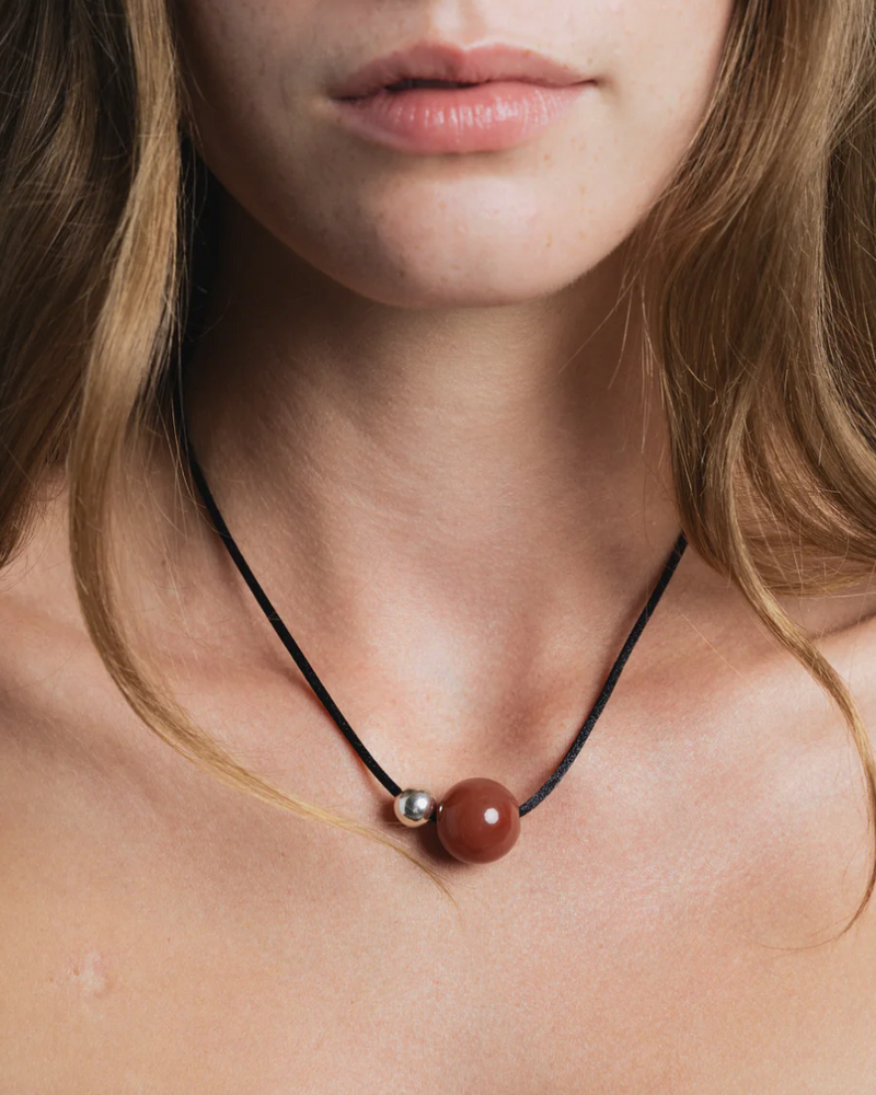 Leigh Necklace - Led Agate