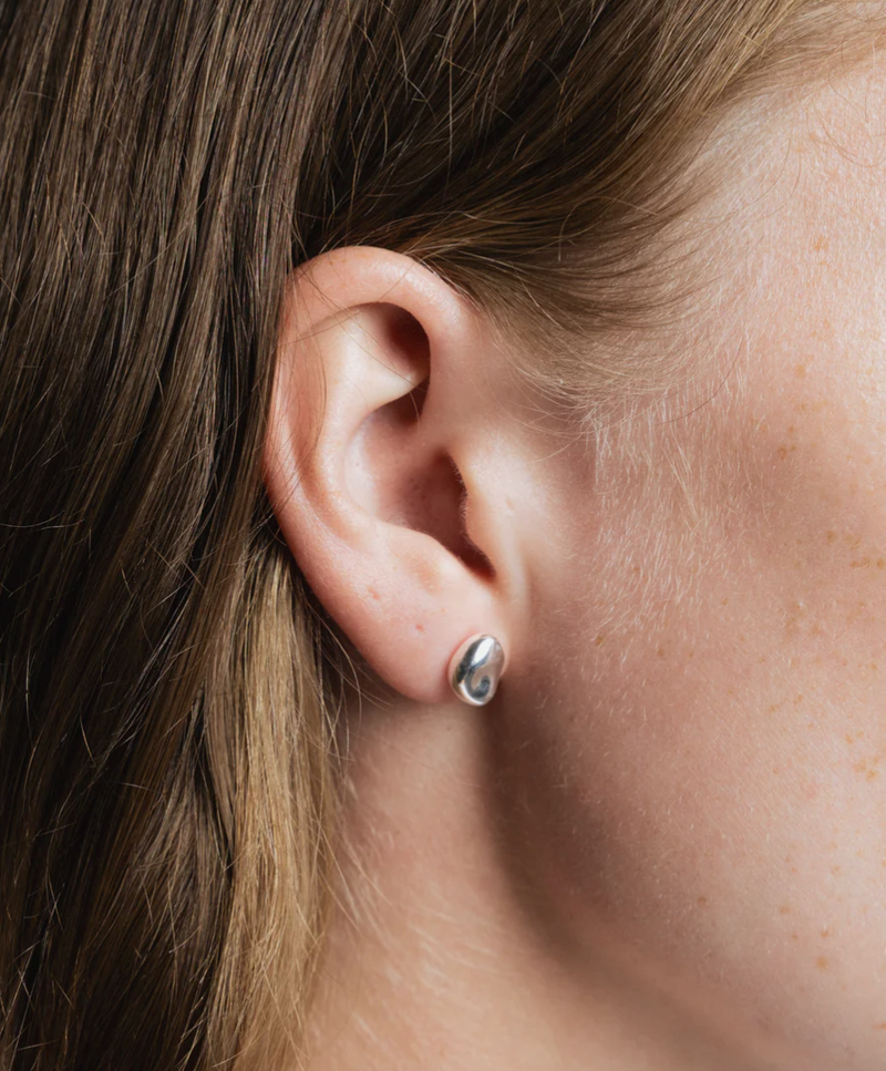 Bean Studs - Silver
