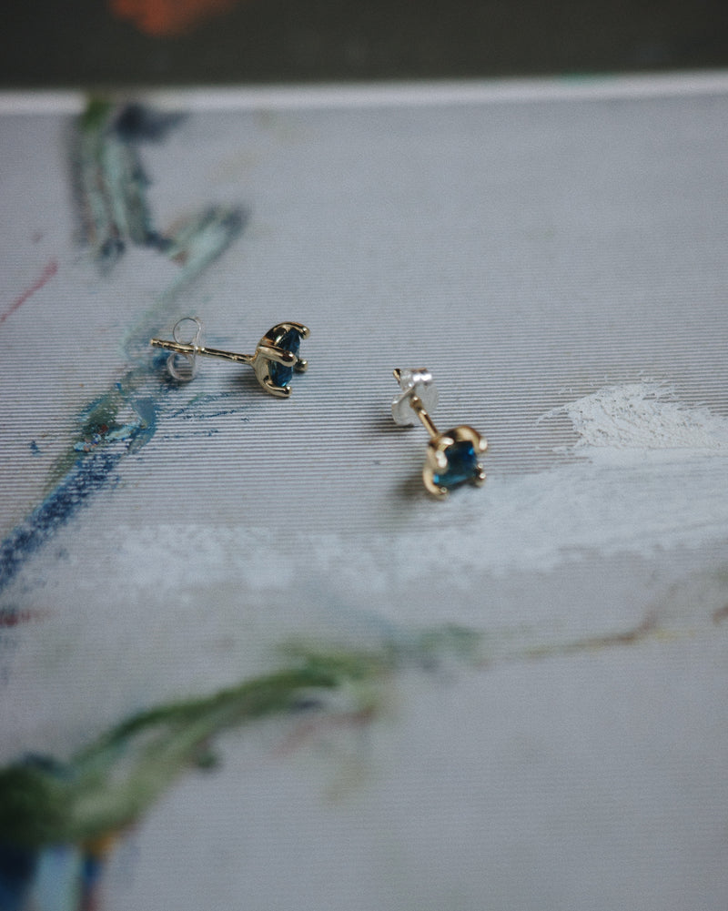 JOSIE STUDS - Blue/Gold