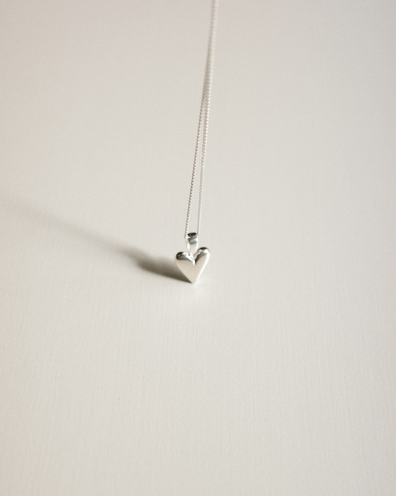 Baby Heart Necklace - Silver