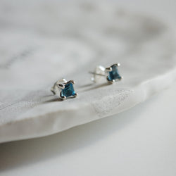 JOSIE STUDS - Blue/Silver