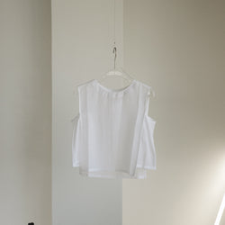 Silk Cotton Sleeveless Top