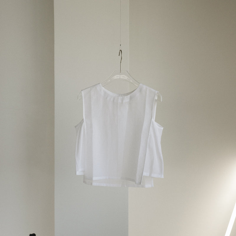 Silk Cotton Sleeveless Top