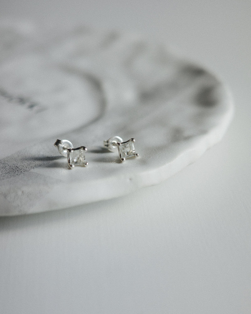 JOSIE STUDS - Seafoam/Silver