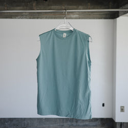 Light Weight Basic Sleeveless Tee - Blue Gray