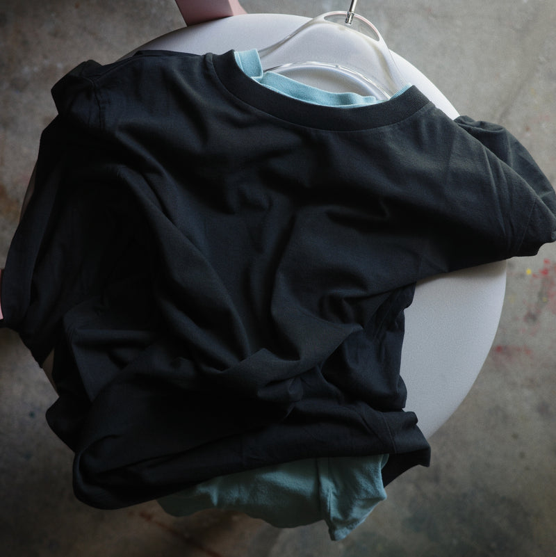 Light Weight Basic L/S Crew - Black