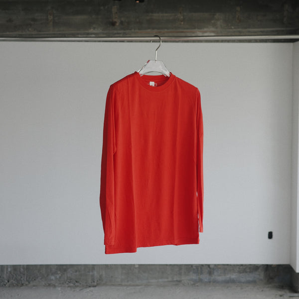 Light Weight Basic L/S Crew - Red