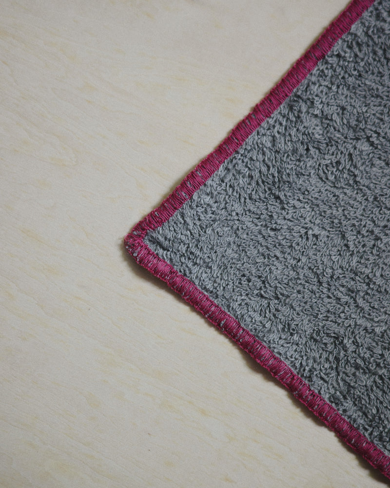 littlebodco 1/4square - cloud gray / rose o rose
