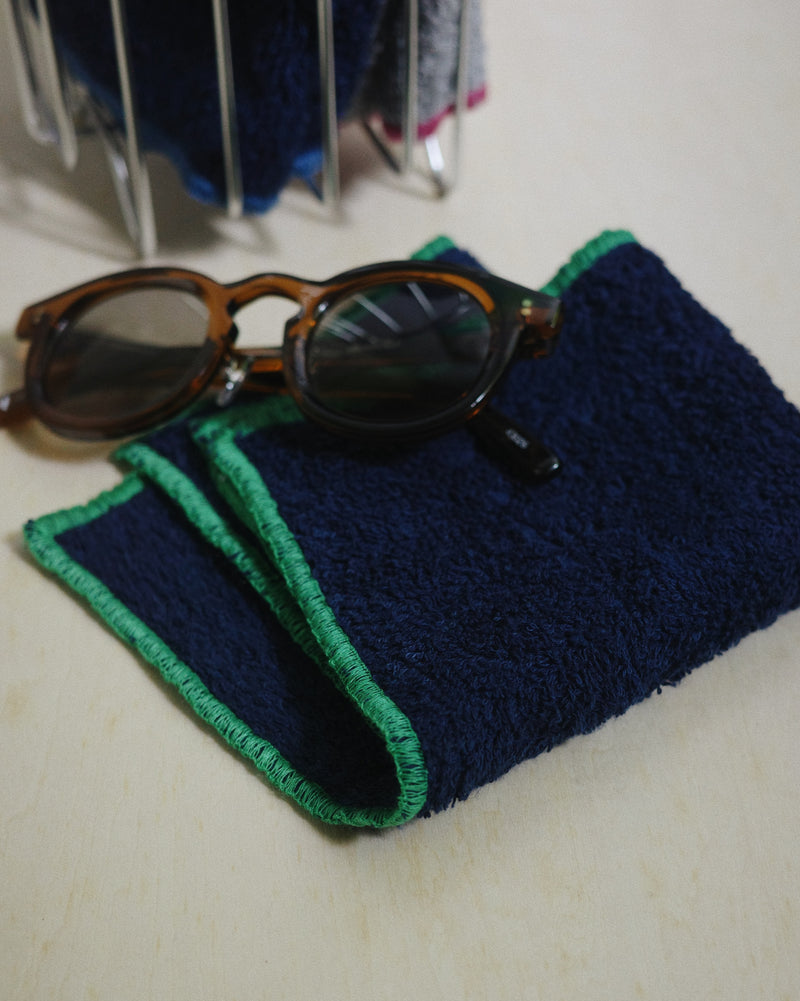 littlebodco 1/4square - darknight indigo / eucalyptus