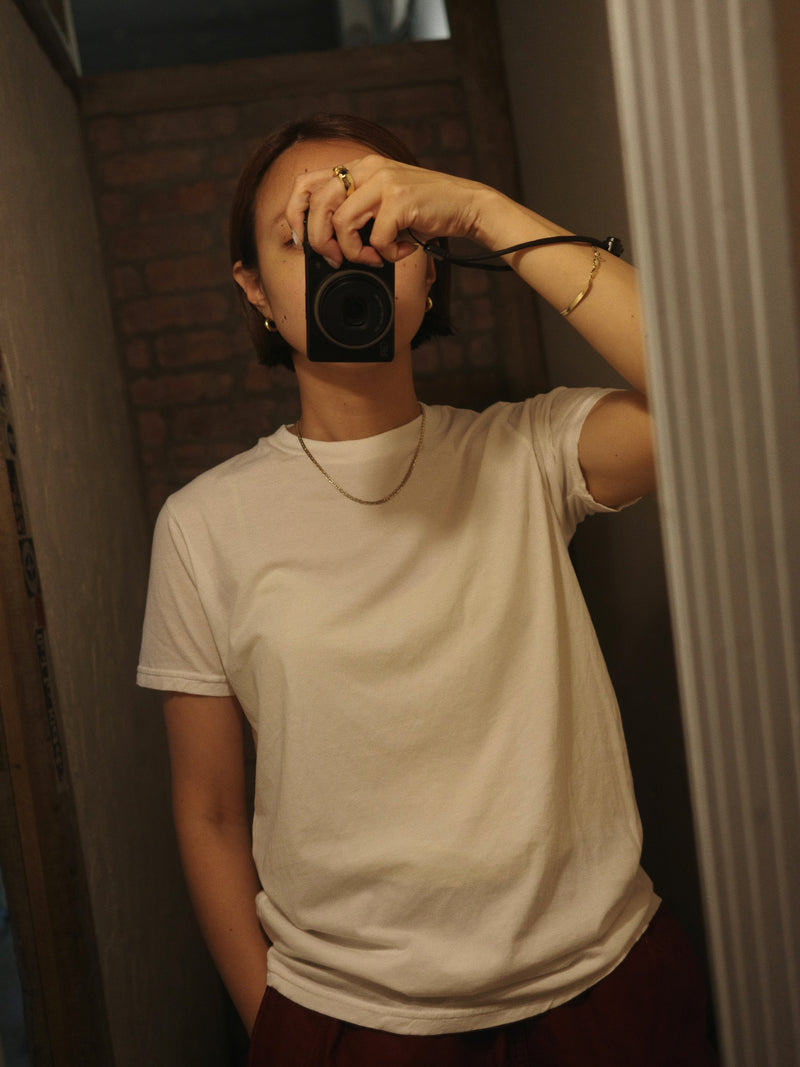 Light Weight Basic S/S Tee - White