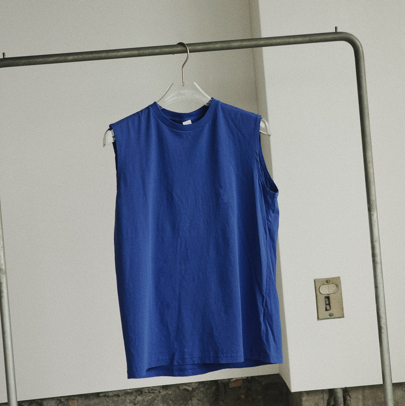 Light Weight Basic Sleeveless Tee - Royal