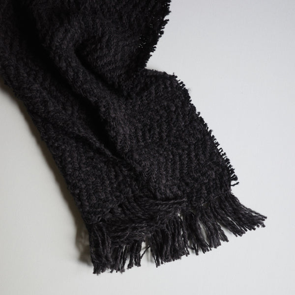 MUFFLER STOLE - Charcoal Black