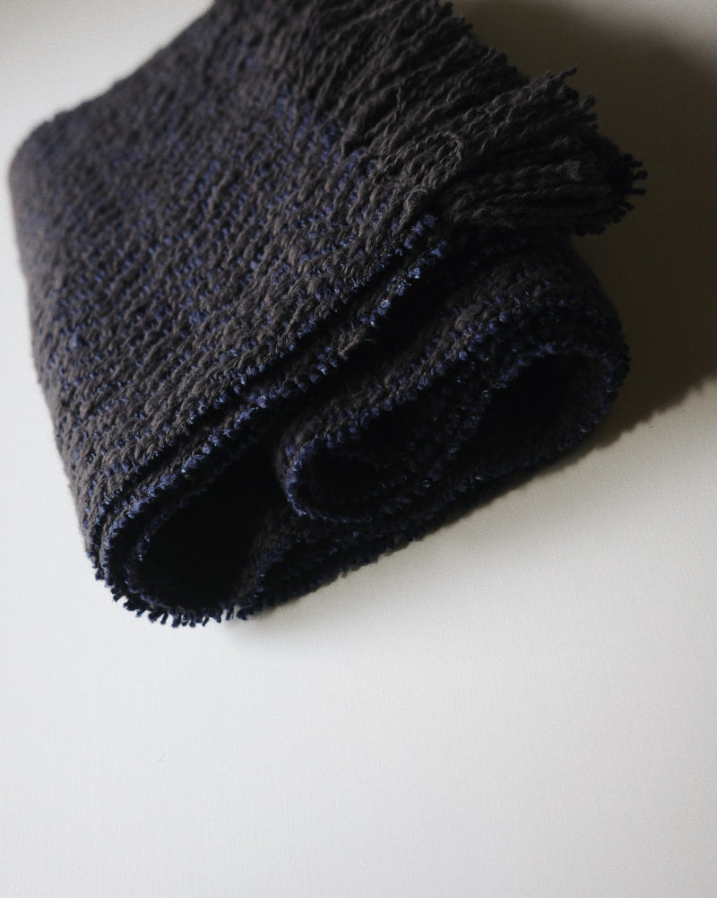 MUFFLER STOLE - Charcoal Navy