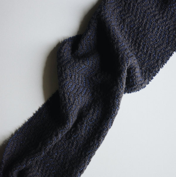 MUFFLER STOLE - Charcoal Navy