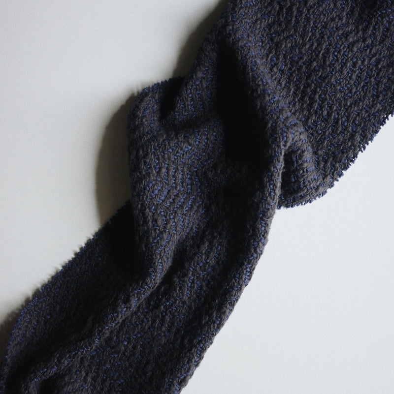 MUFFLER STOLE - Charcoal Navy