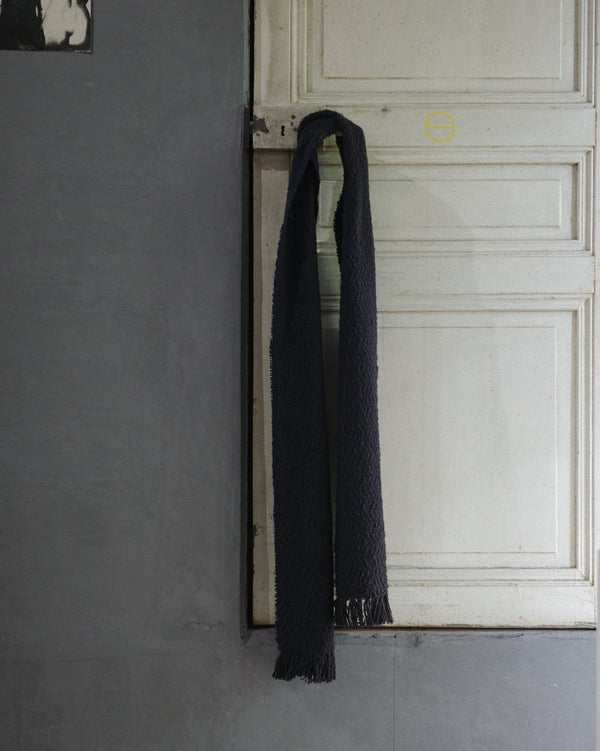 MUFFLER STOLE - Charcoal Navy