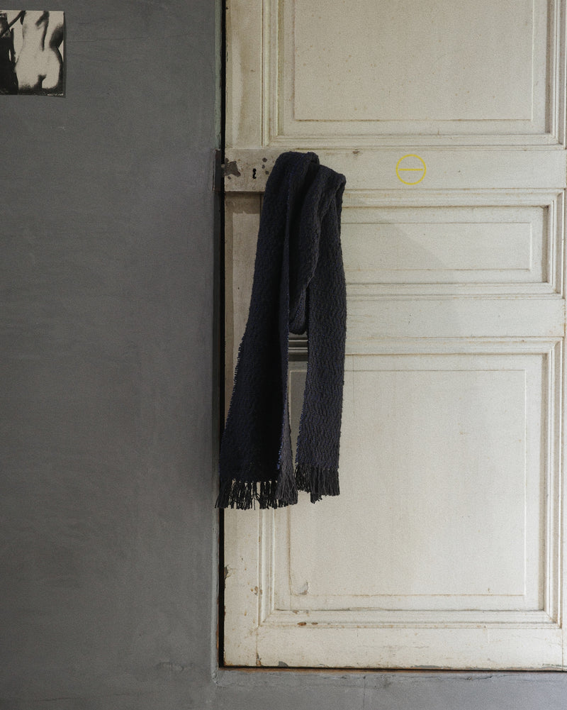 MUFFLER STOLE - Charcoal Navy