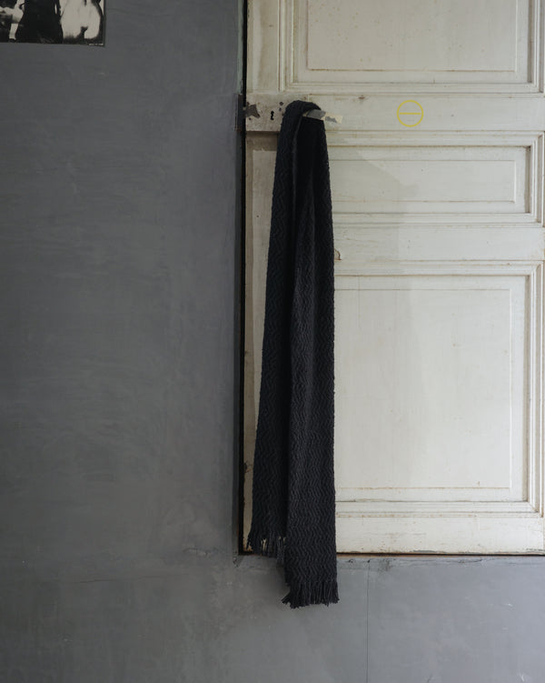 MUFFLER STOLE - Charcoal Black