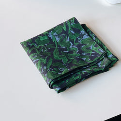 KHADI PRINTED BANDANA - Nerium / Green