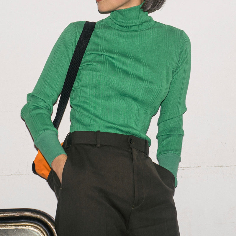 COTTON SILK RANDOM L/S TURTLE - Green