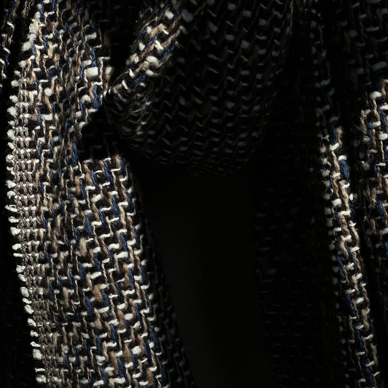 MEDIUM STOLE - Tweed Monochrome