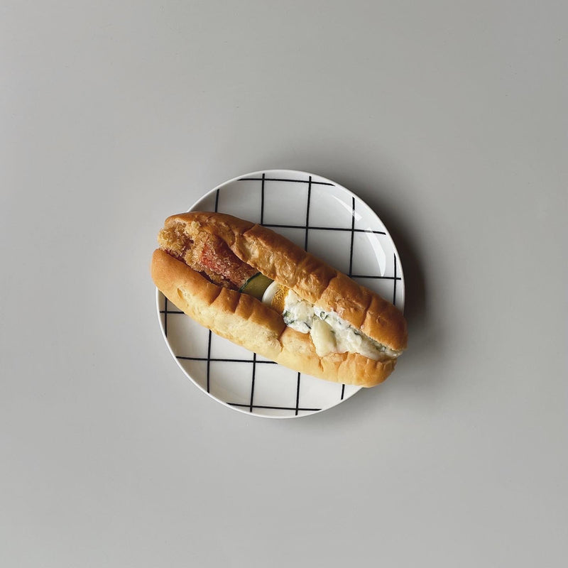 "Grid" Bread Plate