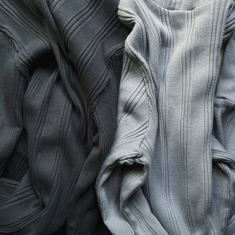 COTTON SILK RANDOM L/S TURTLE - Charcoal Black