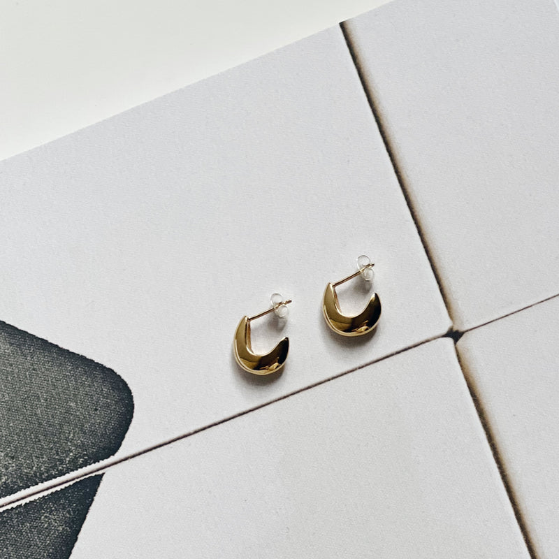 Small Benny Hoops - Gold