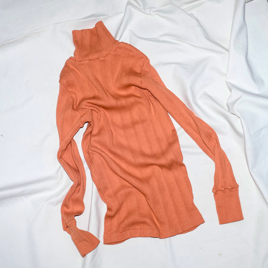 COTTON SILK RANDOM L/S TURTLE - Orange