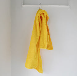 BATH TOWEL - zoo yellow